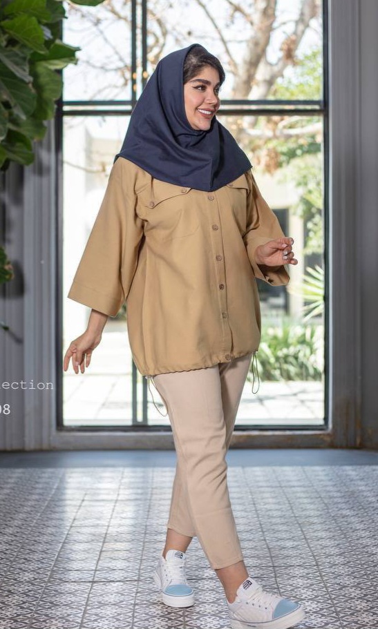 مانتو کتان پنبه پایین گت