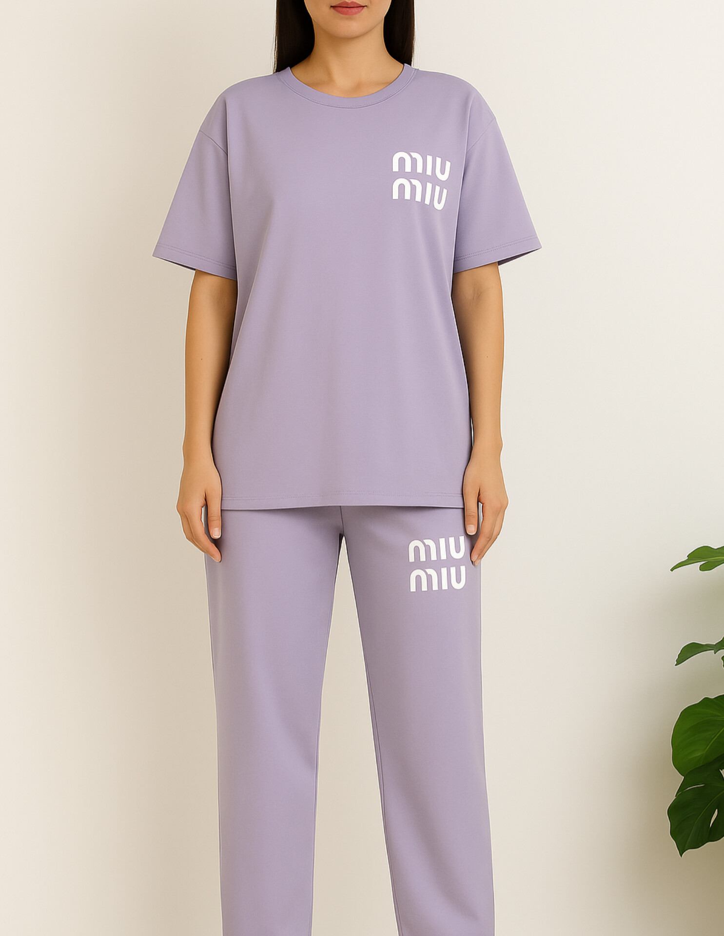 ست دو تیکه تیشرت و شلوار بگ اسپرت✨️