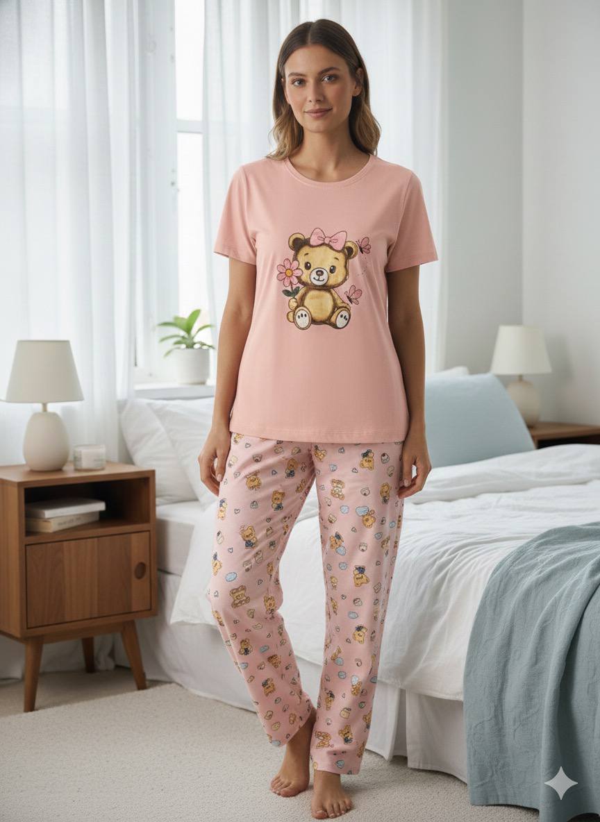 ست دو تیکه تیشرت و شلوار عروسکی 🩷🧸