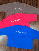 کراپ اسپرت باکسی سوپر پنبه با طرح balance