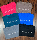 کراپ اسپرت باکسی سوپر پنبه با طرح balance