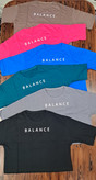 کراپ اسپرت باکسی سوپر پنبه با طرح balance