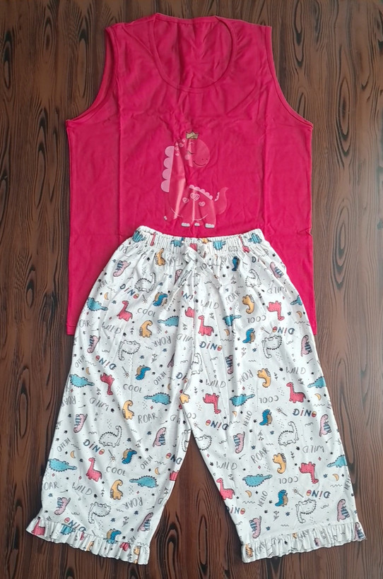 ست دو تیکه تاپ و شلوارک چین دار عروسکی🧸🎀