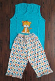 ست دو تیکه تاپ و شلوارک چین دار عروسکی🧸🎀