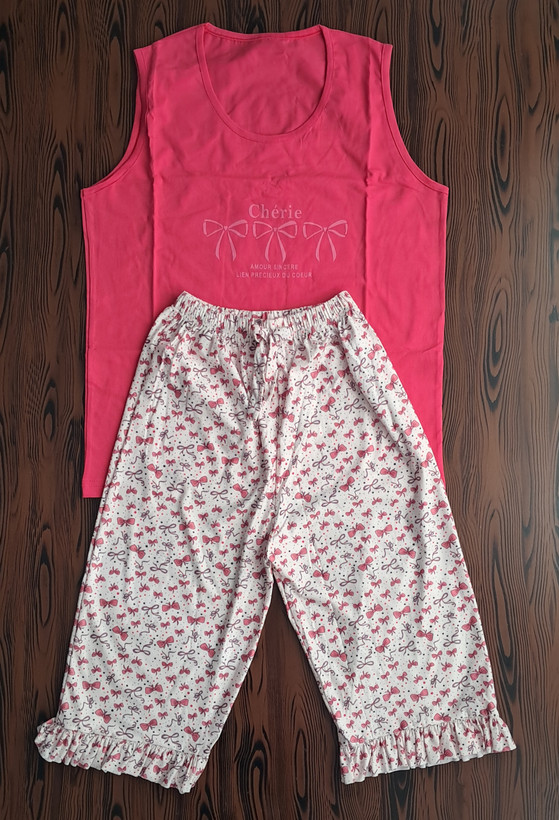 ست دو تیکه تاپ و شلوارک چین دار عروسکی🧸🎀