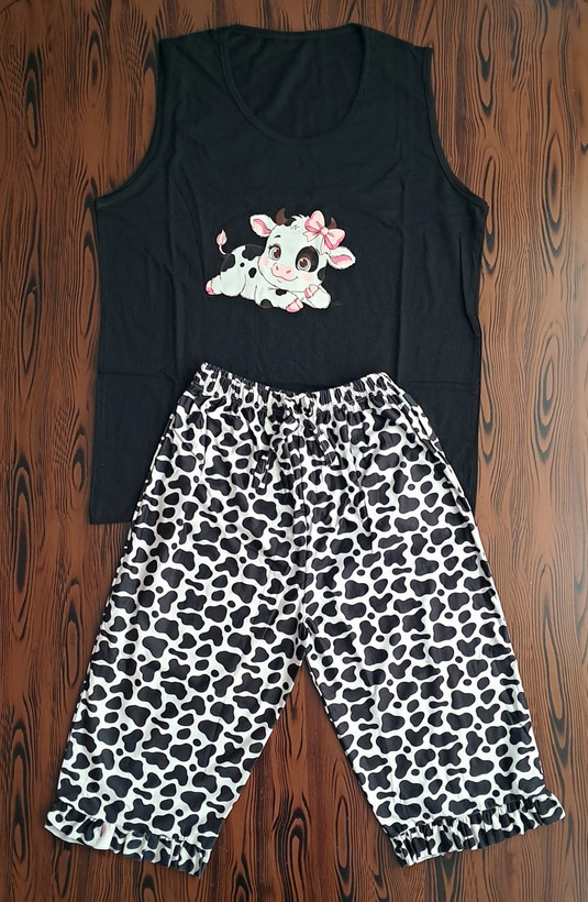 ست دو تیکه تاپ و شلوارک چین دار عروسکی🧸🎀
