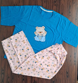 ست دو تیکه تیشرت باکسی و شلوار بگ بوگاتی🧸💙part3