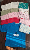 ست دو تیکه تیشرت باکسی و شلوار بگ بوگاتی🧸💙part3