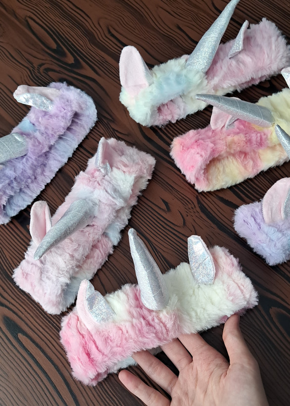 هدبند حوله ای یونیکورن تک شاخ🦄
