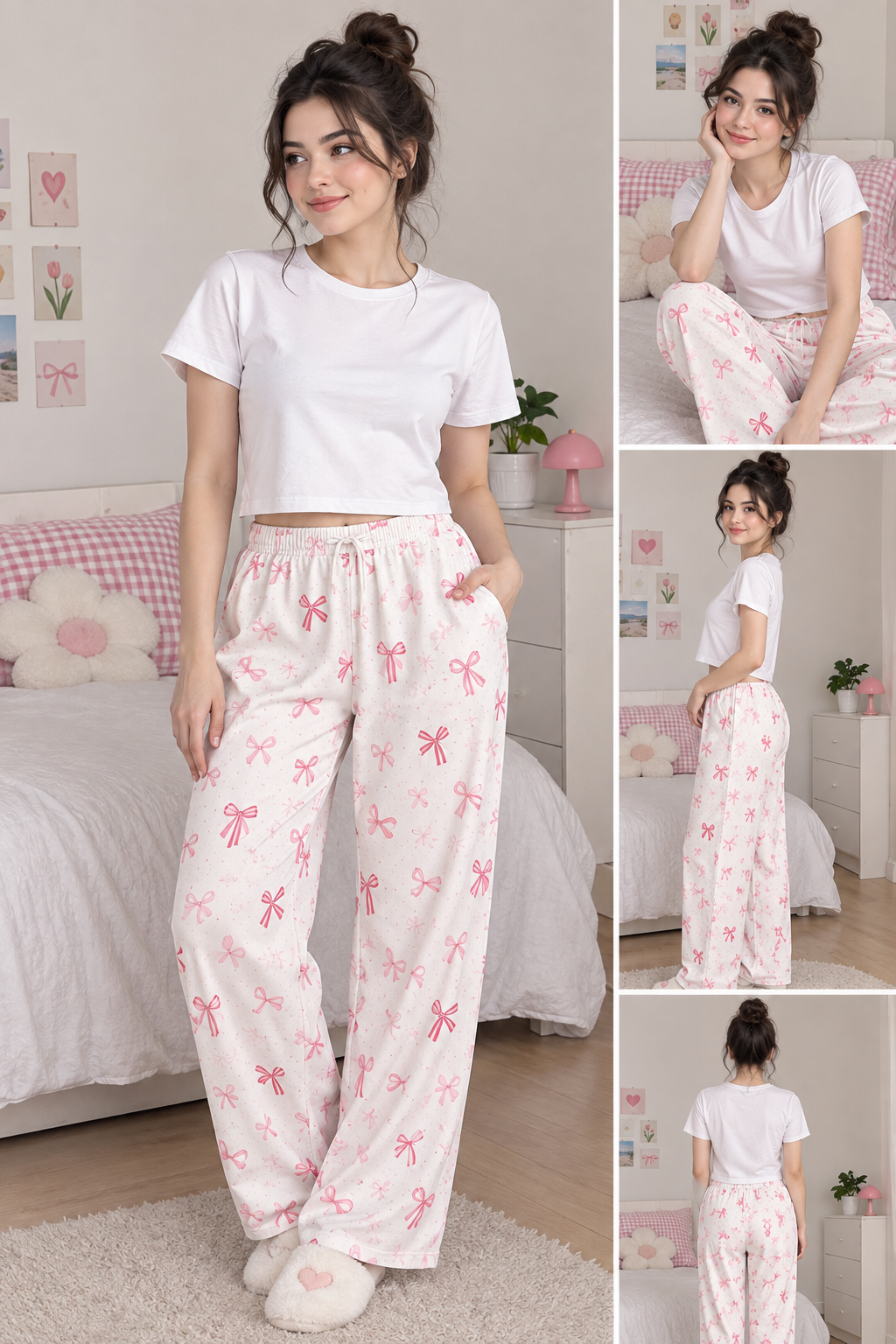 شلوار راحتی گیاهی لیدی🎀