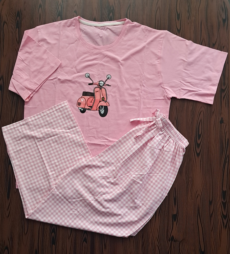 ست دو تیکه تیشرت باکسی و شلوار بگ بوگاتی عروسکی 🧸