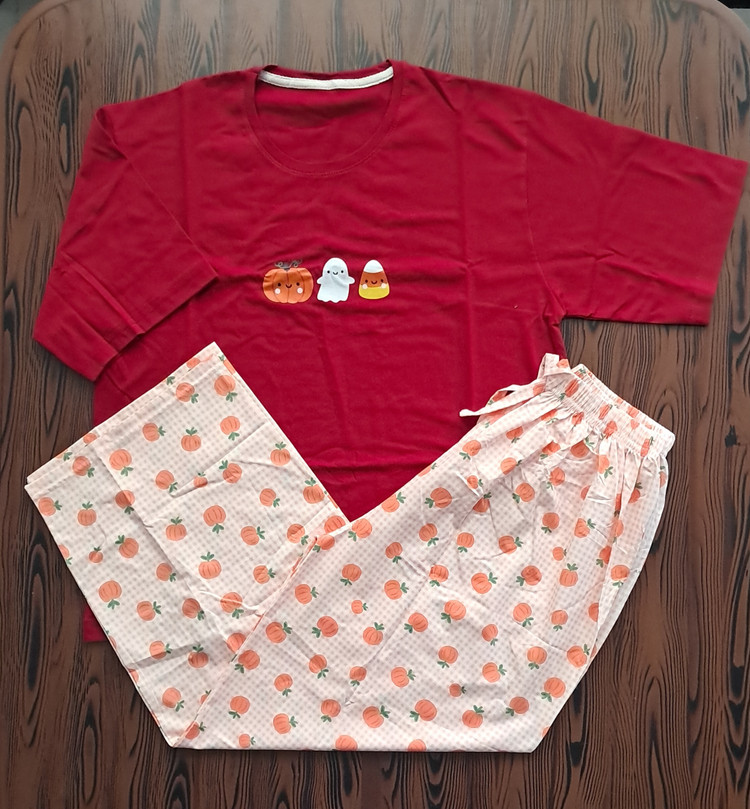 ست دو تیکه تیشرت باکسی و شلوار بگ بوگاتی عروسکی 🧸