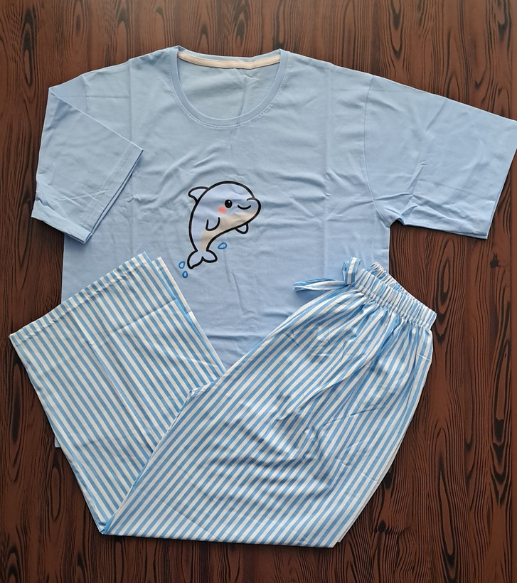 ست دو تیکه تیشرت باکسی و شلوار بگ بوگاتی عروسکی 🧸